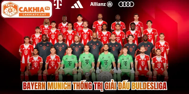 Bayern Munich thống trị giải đấu Buldesliga