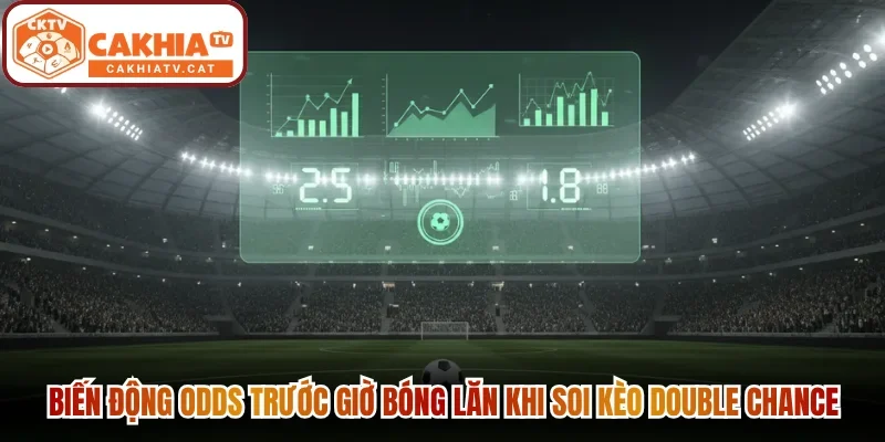 Biến động odds khi soi kèo Double Chance