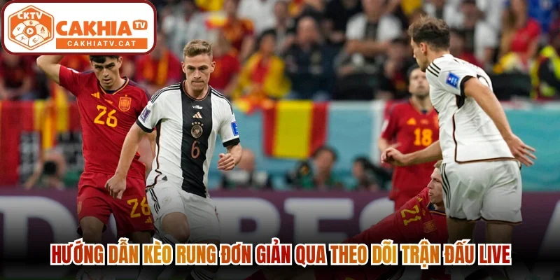  Hướng dẫn kèo rung đơn giản qua theo dõi trận đấu live