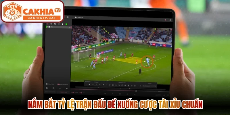 Nắm bắt tỷ lệ trận đấu để xuống cược Tài Xỉu chuẩn
