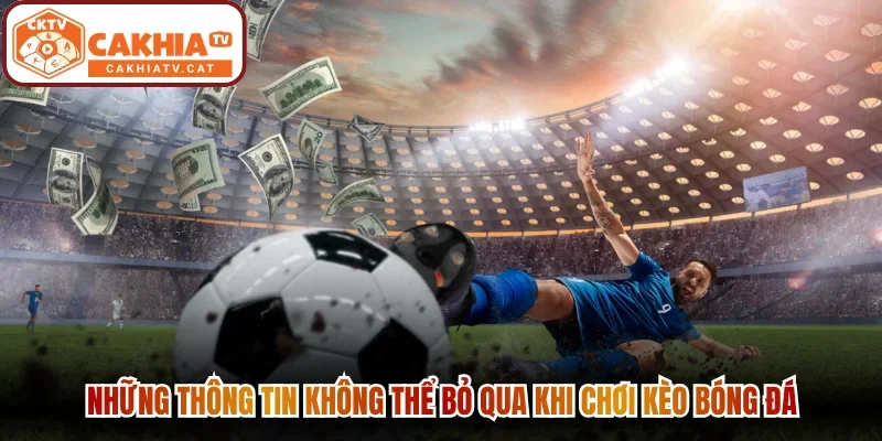 Những thông tin không thể bỏ qua khi chơi kèo bóng đá