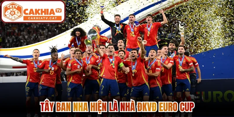Tây Ban Nha hiện là nhà ĐKVĐ Euro Cup