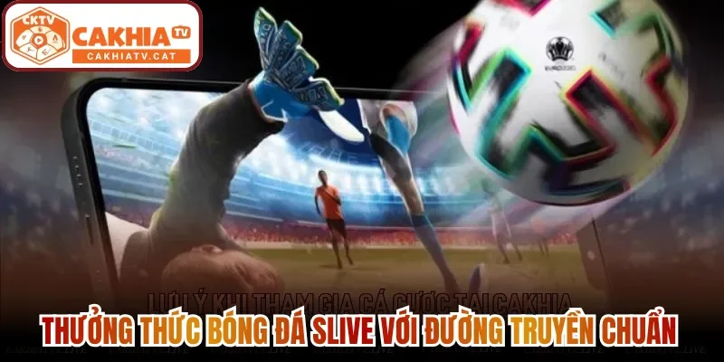 Thưởng thức bóng đá slive với đường truyền chuẩn  